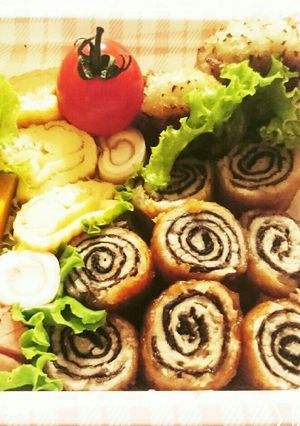 お弁当に！豚のくるくる肉巻き-レシピのメイン写真