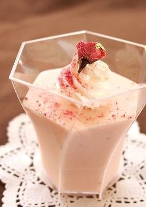 桜のレアチーズケーキ-レシピのメイン写真