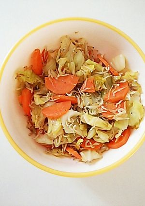 調味料なし❢しらす入り☆野菜炒め-レシピのメイン写真