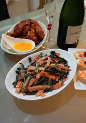 超簡単!紅菜苔と人参のマヨネーズ炒め-レシピのメイン写真