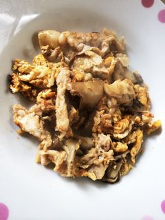 簡単!豚肉と舞茸の卵とじ◎-レシピのメイン写真