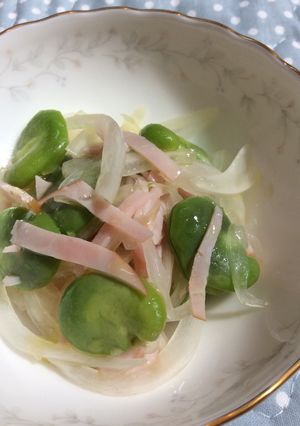 そら豆と新玉ねぎのサラダ-レシピのメイン写真