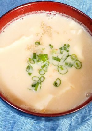 大豆のチカラ♡豆乳と豆腐の優しいスープ-レシピのメイン写真
