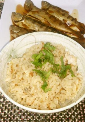 あまごの炊き込みご飯&五目炊き込み-レシピのメイン写真