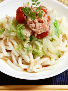 お手軽*イタリアンぶっかけうどん-レシピのメイン写真