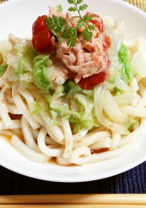 お手軽＊イタリアンぶっかけうどん-レシピのメイン写真