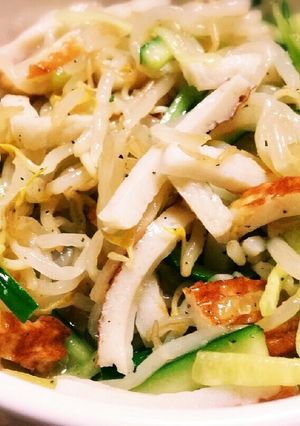 パパ特製☆ちくわともやし胡瓜のナムル♥-レシピのメイン写真