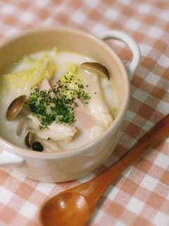 シャキシャキ白菜のみそクリームスープ☆-レシピのメイン写真