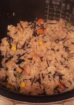 超簡単ツナとひじきの炊き込みご飯-レシピのメイン写真