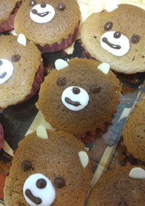 くまさんカップケーキ♪-レシピのメイン写真