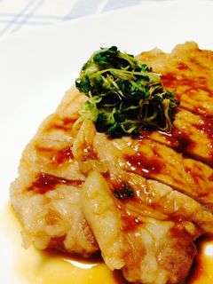 厚切り豚肉のさっぱり生姜焼き♪-レシピのメイン写真