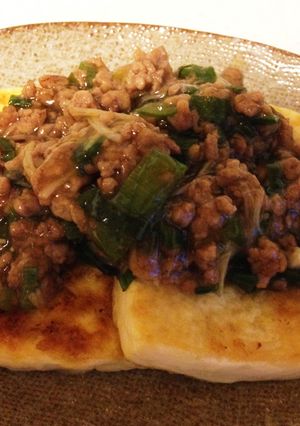 簡単☆豆腐ステーキのそぼろあんかけ-レシピのメイン写真