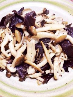 しめじとキクラゲのバター炒め-レシピのメイン写真