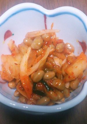 イケる！納豆キムチ+新たまのごま油風味-レシピのメイン写真