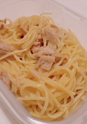 ツナマヨ出汁パスタ【フライパン一つで】-レシピのメイン写真
