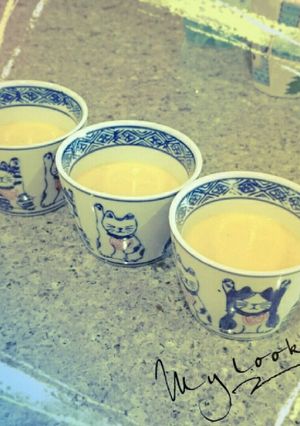 蕎麦猪口で生クリームプリン-レシピのメイン写真