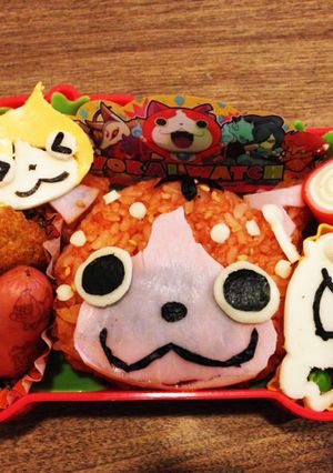 ☆イチゴニャン キャラ弁☆妖怪ウォッチ-レシピのメイン写真