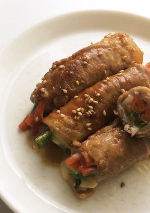 簡単♡野菜チーズ肉巻き-レシピのメイン写真