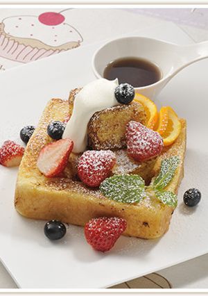もちふわ食パンでフレンチトースト♡-レシピのメイン写真