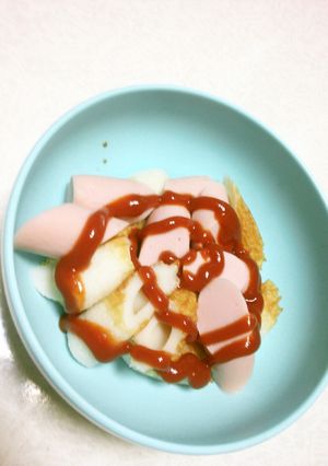 魚肉ソーセージ竹輪ケチャップサラダ-レシピのメイン写真