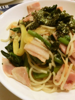 冷蔵庫の残り物でコクうま和風パスタ☆-レシピのメイン写真