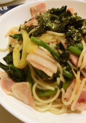冷蔵庫の残り物でコクうま和風パスタ☆-レシピのメイン写真