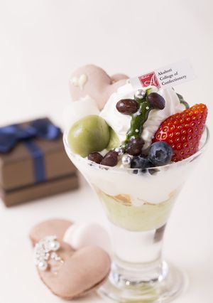 ハートの抹茶パフェ♪-レシピのメイン写真