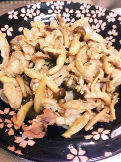 豚肉としめじ炒め-レシピのメイン写真