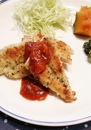 ささみでミラノ風カツレツ☆トマトソース☆-レシピのメイン写真