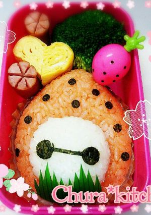 春の簡単キャラ弁❈ベイマックス♡苺-レシピのメイン写真