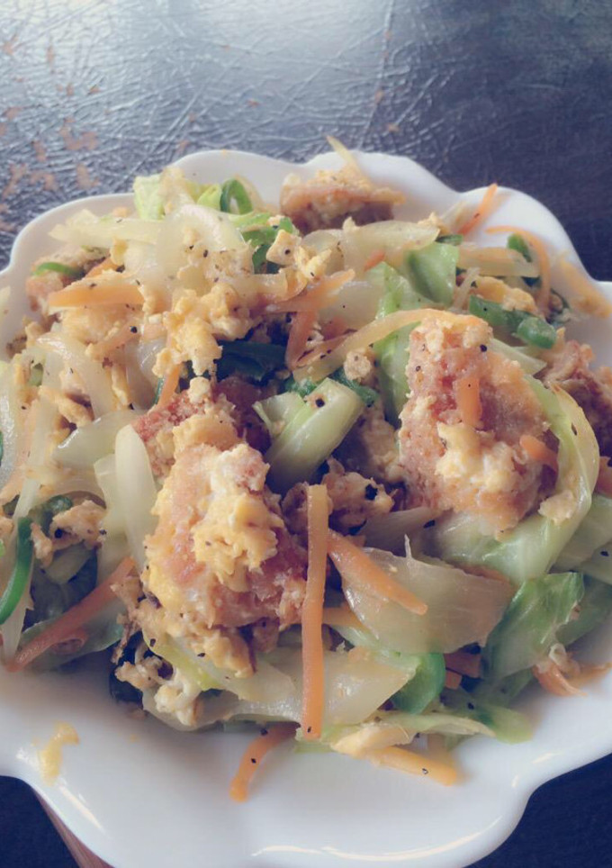 カツの野菜炒め-レシピのメイン写真
