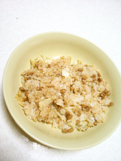 キャベツ納豆チャーハン-レシピのメイン写真