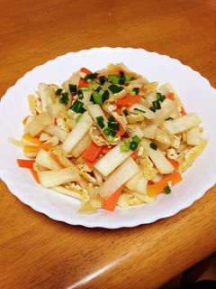 *大根 人参 油揚げの麺つゆ炒め*-レシピのメイン写真