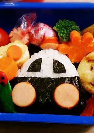 かわいいパトカーのお弁当-レシピのメイン写真