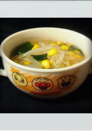■簡単昼■もやし味噌ラーメン味スープ減量-レシピのメイン写真
