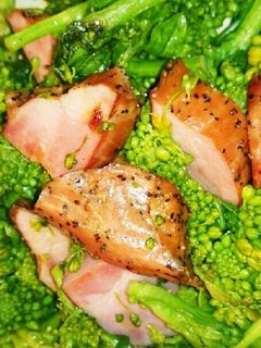 菜の花とベーコンのさっと炒め-レシピのメイン写真