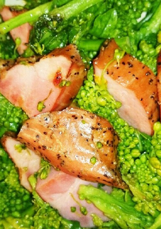 菜の花とベーコンのさっと炒め-レシピのメイン写真