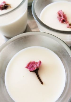 桜風味の甘酒ヘルシームース-レシピのメイン写真