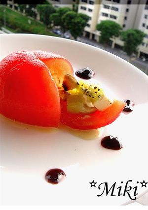 冷たいトマトの宝石箱-レシピのメイン写真
