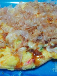 簡単☆お好み焼き風玉子焼き-レシピのメイン写真