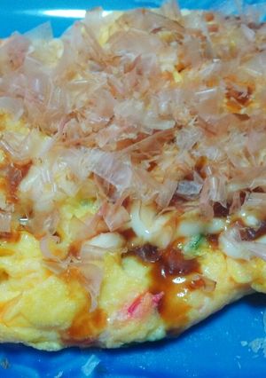 簡単☆お好み焼き風玉子焼き-レシピのメイン写真