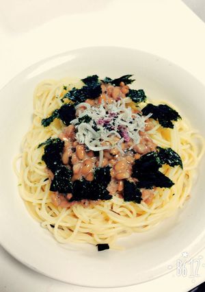 お吸い物と納豆のパスタ-レシピのメイン写真