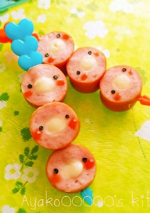 チーズインウインナーde簡単ひよこちゃん-レシピのメイン写真