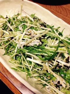 みず菜サラダ-レシピのメイン写真