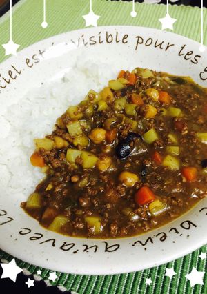 挽き肉とお豆カレー-レシピのメイン写真