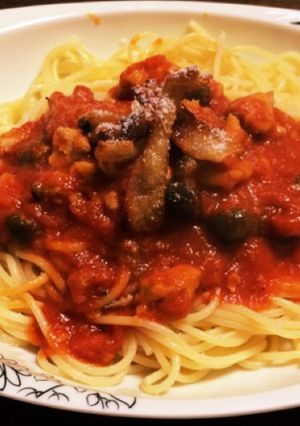 鶏肉ときのこのトマトベースパスタ-レシピのメイン写真