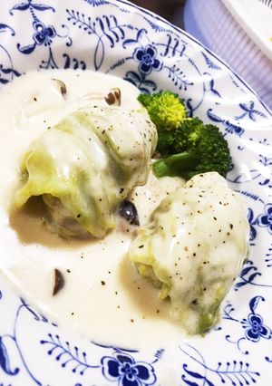 ロールキャベツ ホワイトソース煮込み-レシピのメイン写真