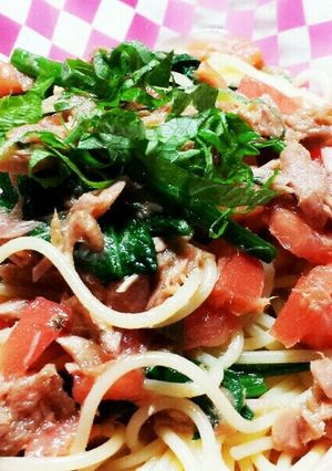 トマトとほうれん草の冷製パスタʚ♡ɞ-レシピのメイン写真