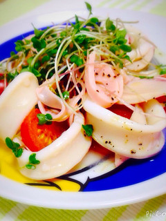 簡単イタリアン♡イカとミニトマトのマリネ-レシピのメイン写真