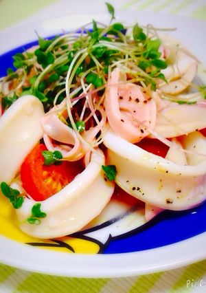 簡単イタリアン♡イカとミニトマトのマリネ-レシピのメイン写真